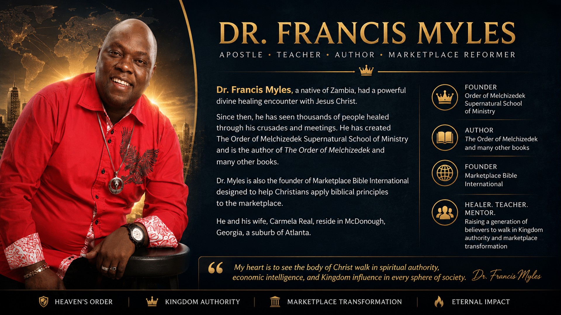 Dr. Francis Myles bio