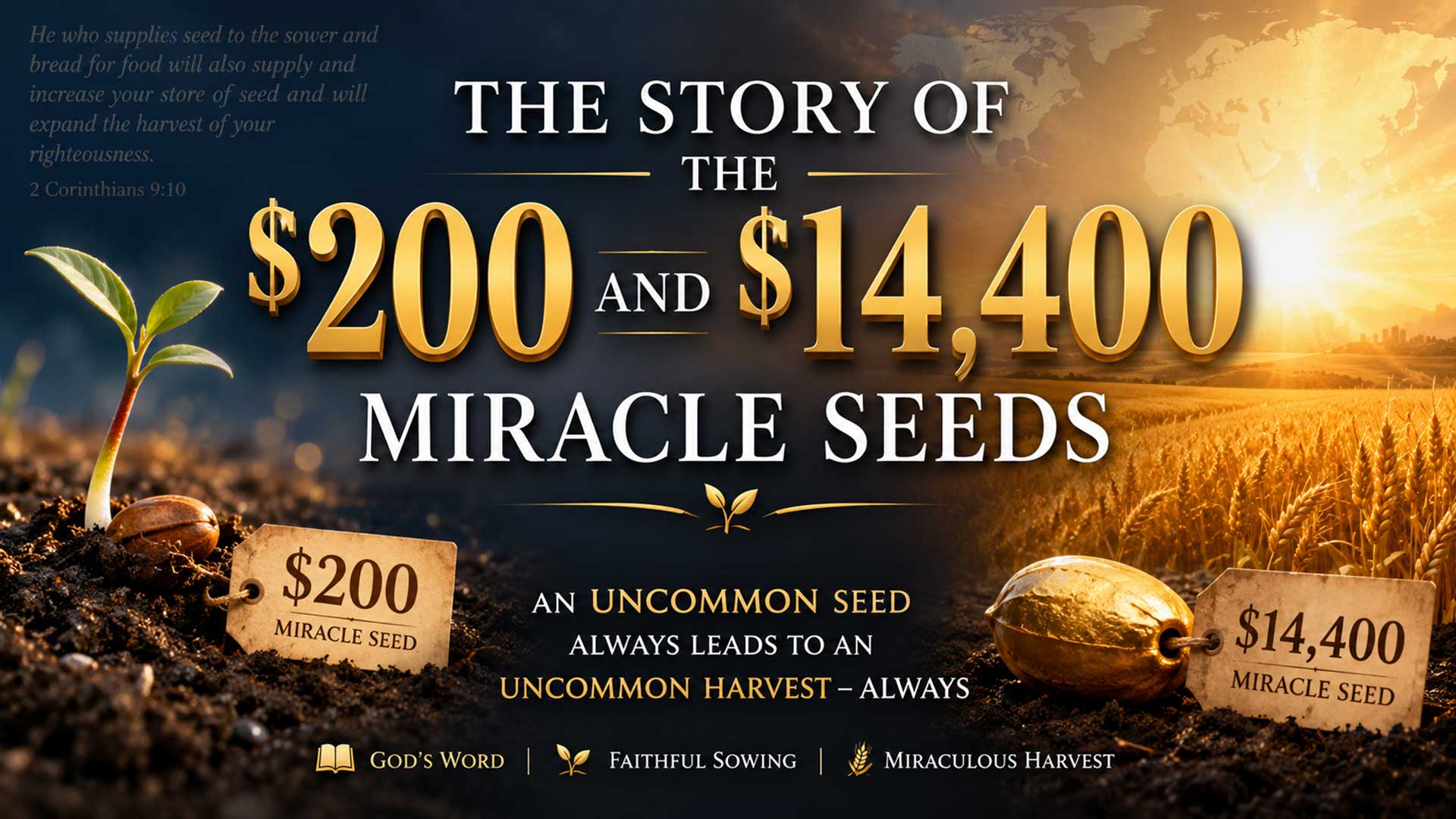 The Story of the $200 and $14,000 miracle seeds